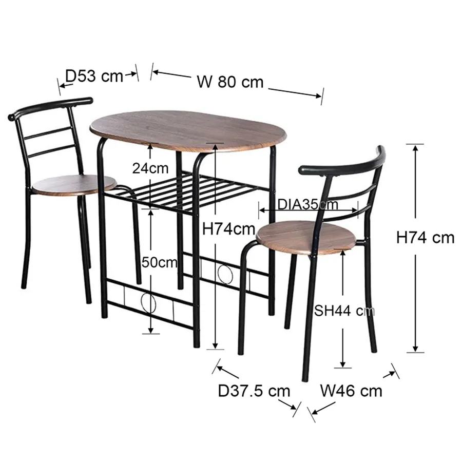 Alfresco 2 Seater Dining Set