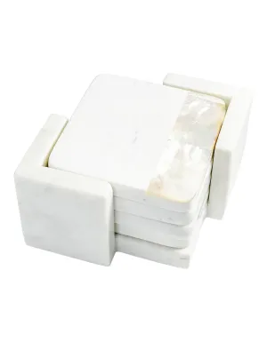 Anaya Home Mother of Pearl Coaster Set