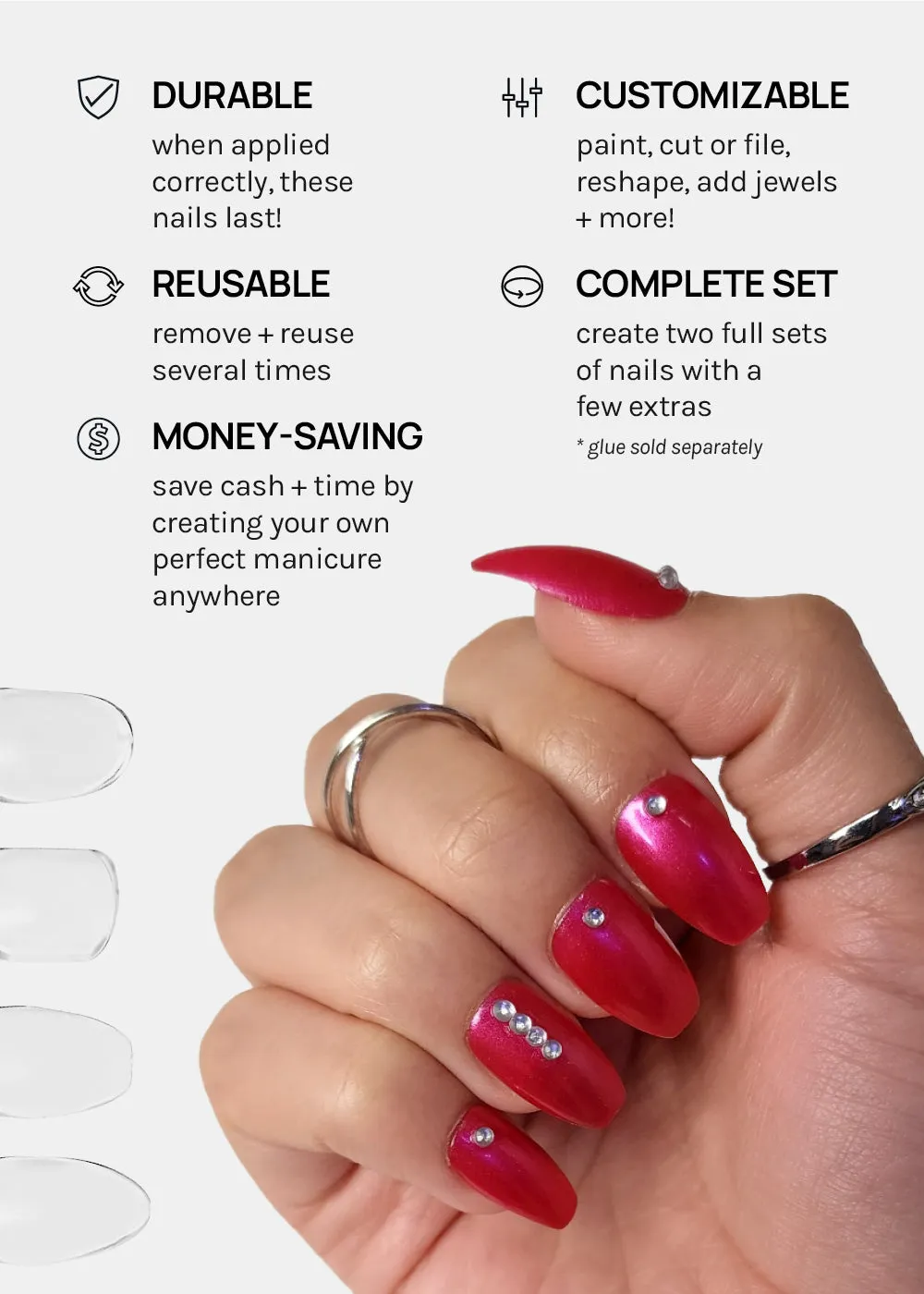 AOA DIY Press-On Nails: Stiletto