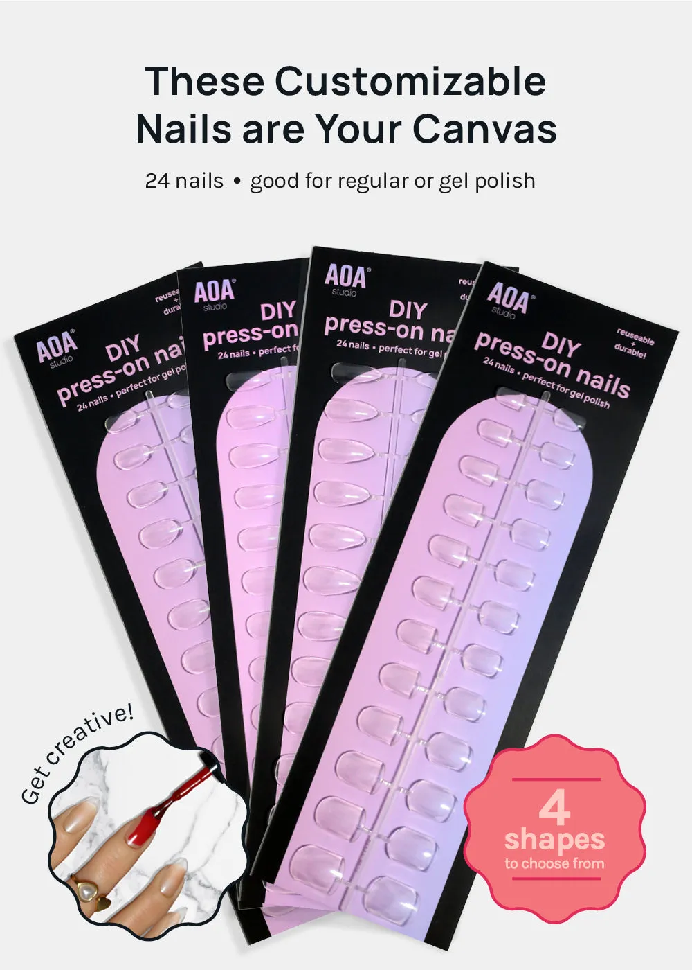 AOA DIY Press-On Nails: Stiletto