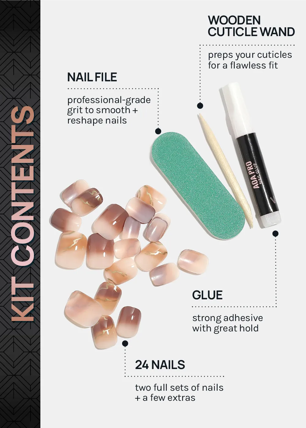 AOA Pro Press-On Nails: Coffee Date