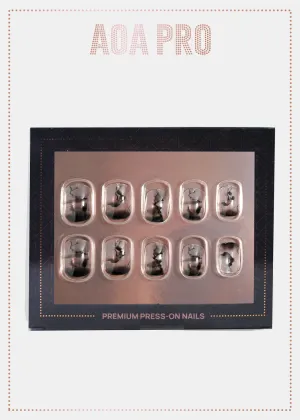 AOA Pro Press-On Nails: Dark Cloud