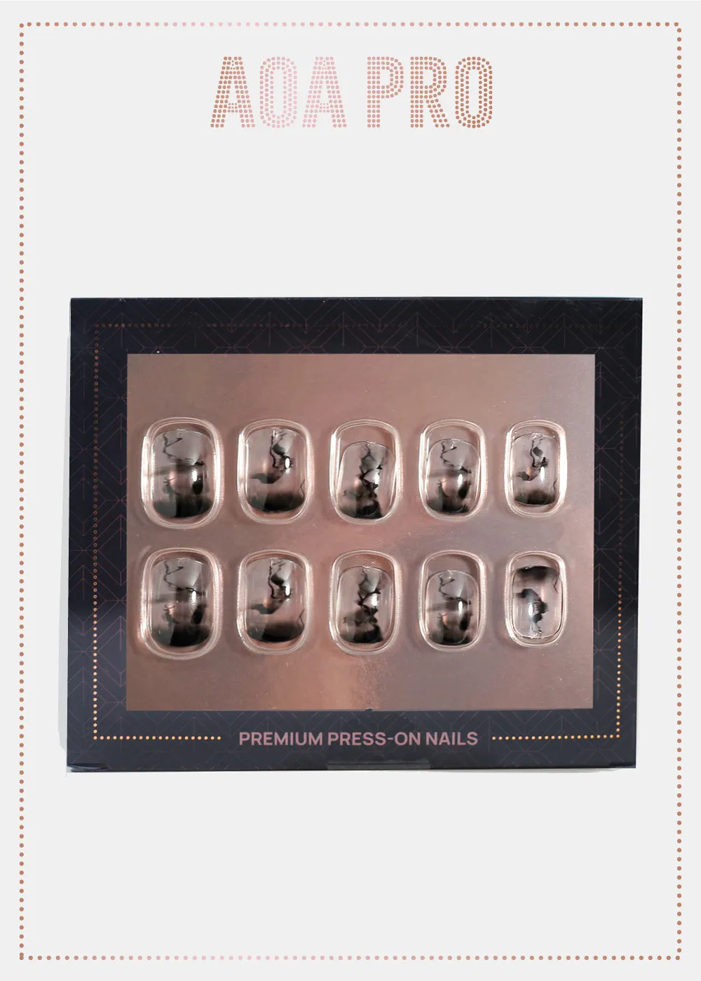 AOA Pro Press-On Nails: Dark Cloud