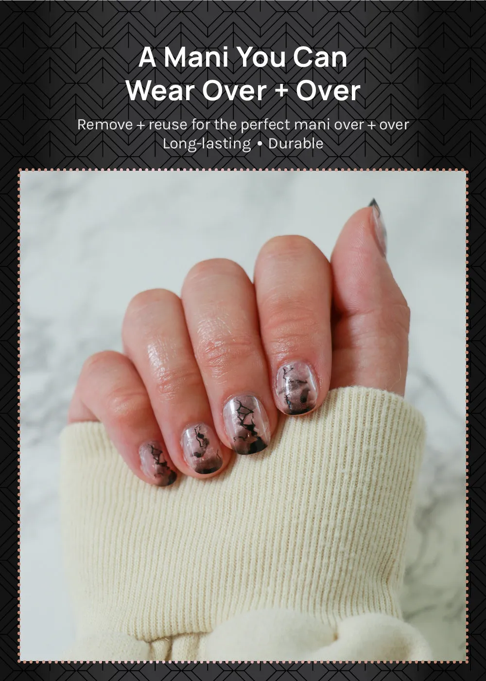 AOA Pro Press-On Nails: Dark Cloud