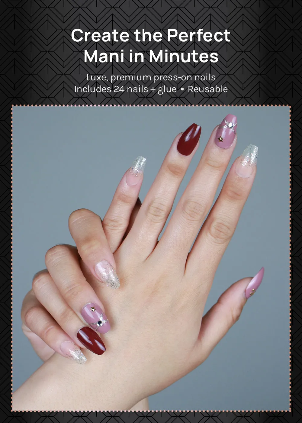 AOA Pro Press-On Nails: Love Potion