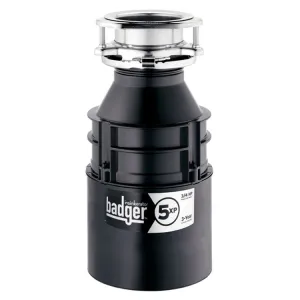 Badger 5XP Compact 3/4 HP Continuous Feed Garbage Disposal