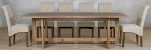 Bolton Wood Top & Windsor 10 Seater Dining Set