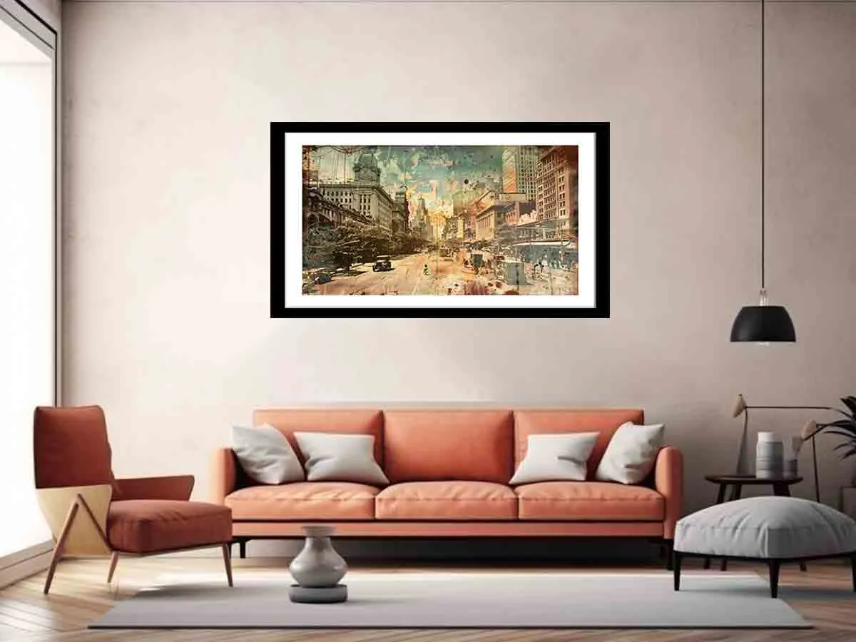 Brisbane City Vintage Print - Premium Quality Wall Art