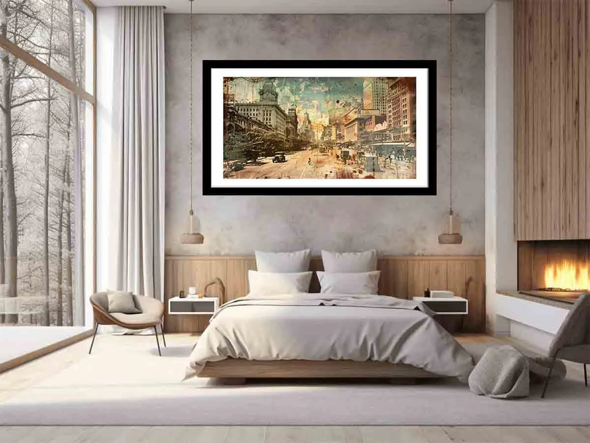 Brisbane City Vintage Print - Premium Quality Wall Art
