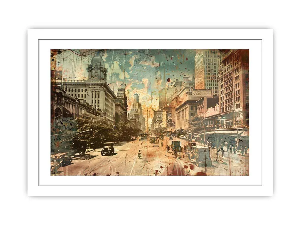 Brisbane City Vintage Print - Premium Quality Wall Art