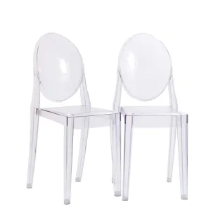 Casper Dining Chairs Set of 2 Clear EEI-906-CLR