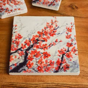 Cherry Blossom Tile Coaster