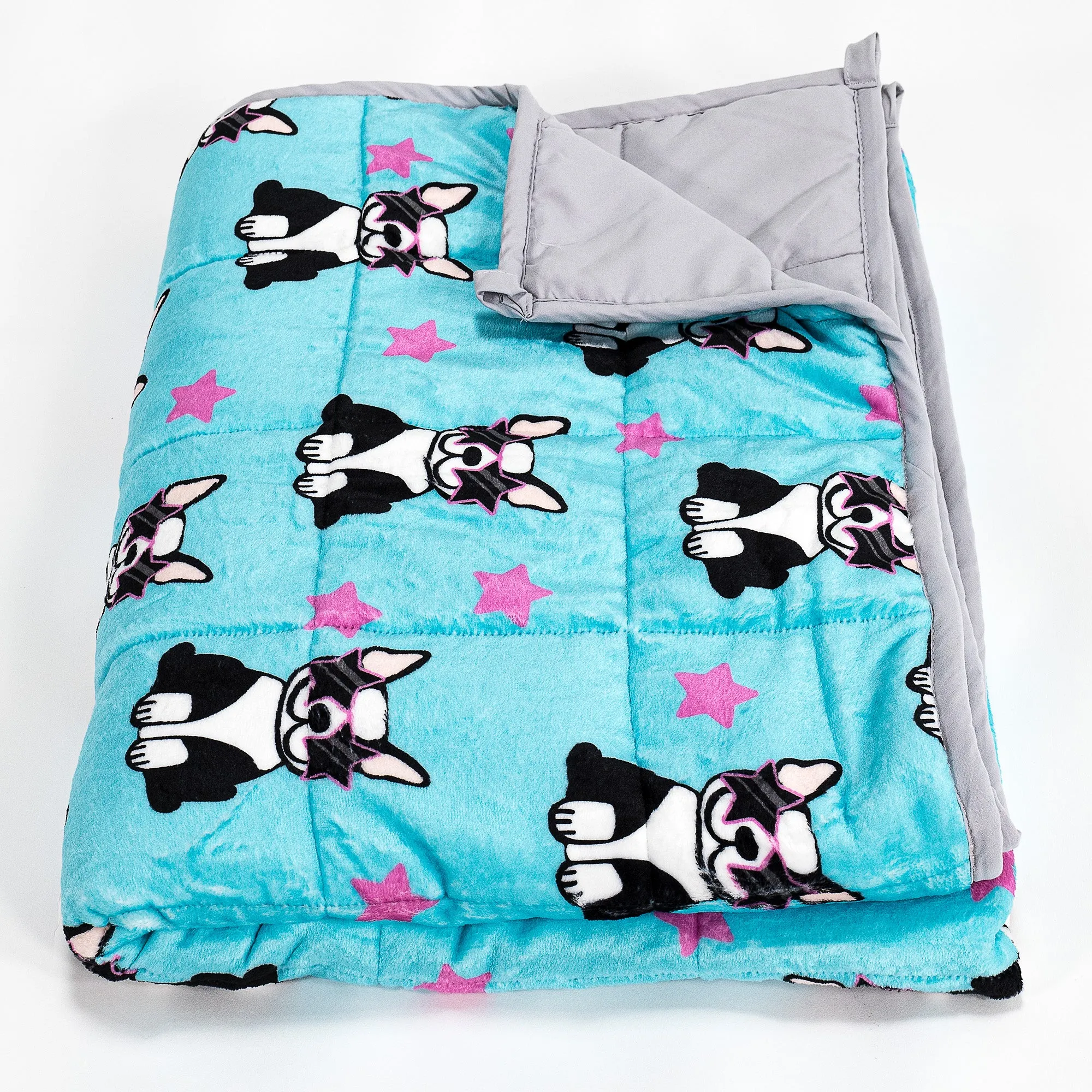 Children's Weighted Blanket - Flannel Fleece Pug