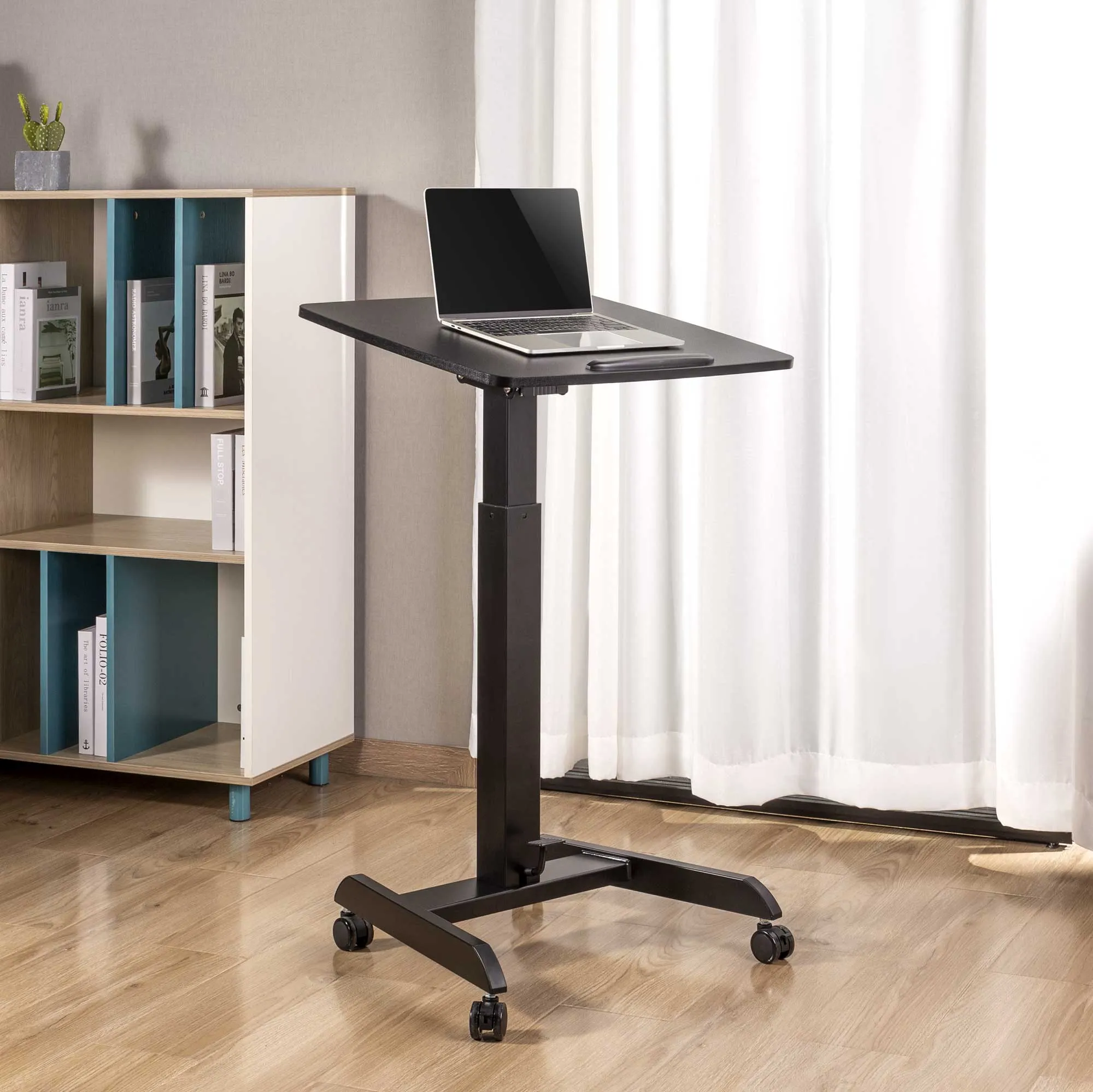 Cruizer 360 Mobile Standing Desk with Tilting Desktop | Portable Podium
