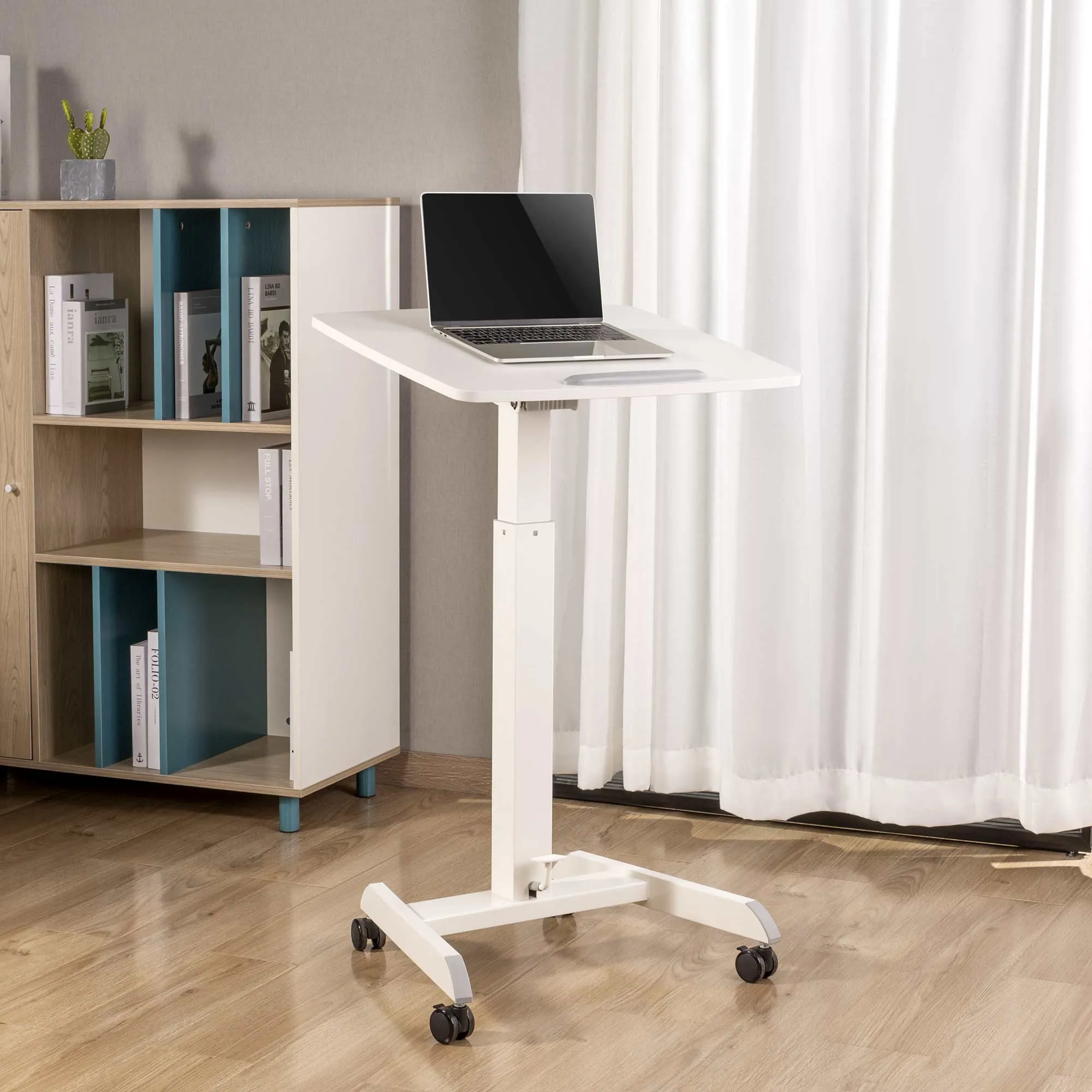 Cruizer 360 Mobile Standing Desk with Tilting Desktop | Portable Podium