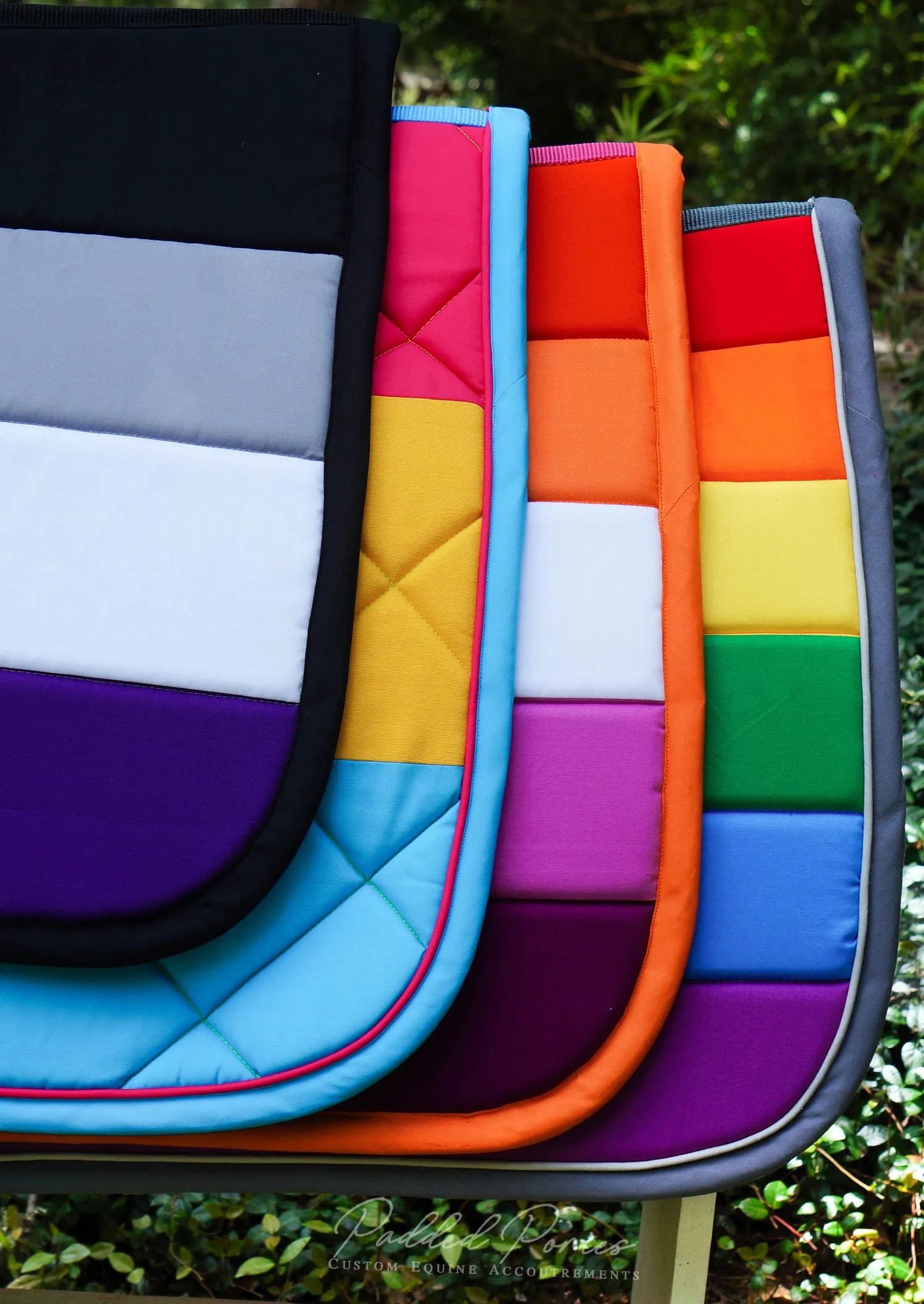 Custom LGBTQ  Pride Flag Saddle Pad