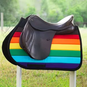 Custom LGBTQ  Pride Flag Saddle Pad