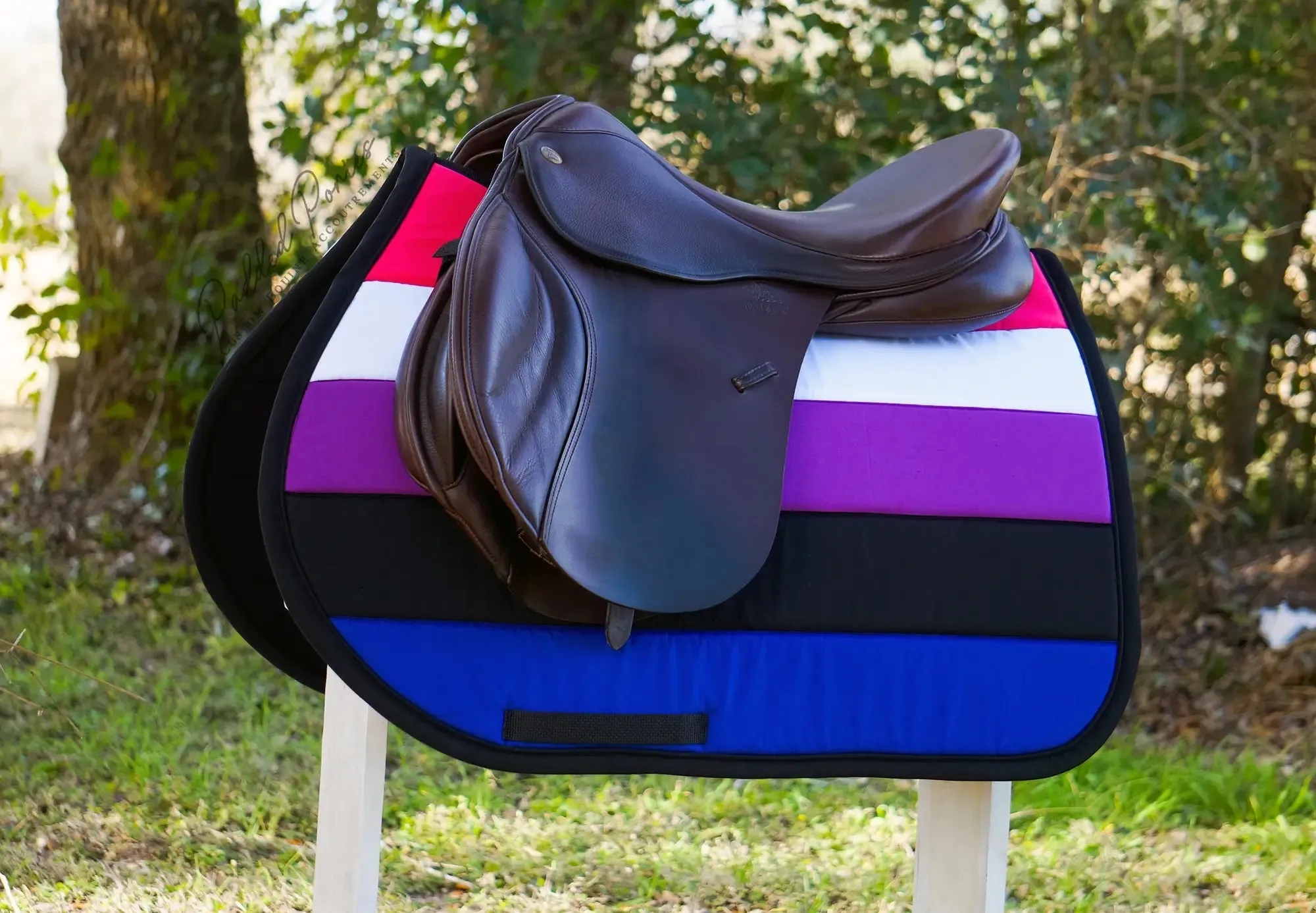 Custom LGBTQ  Pride Flag Saddle Pad