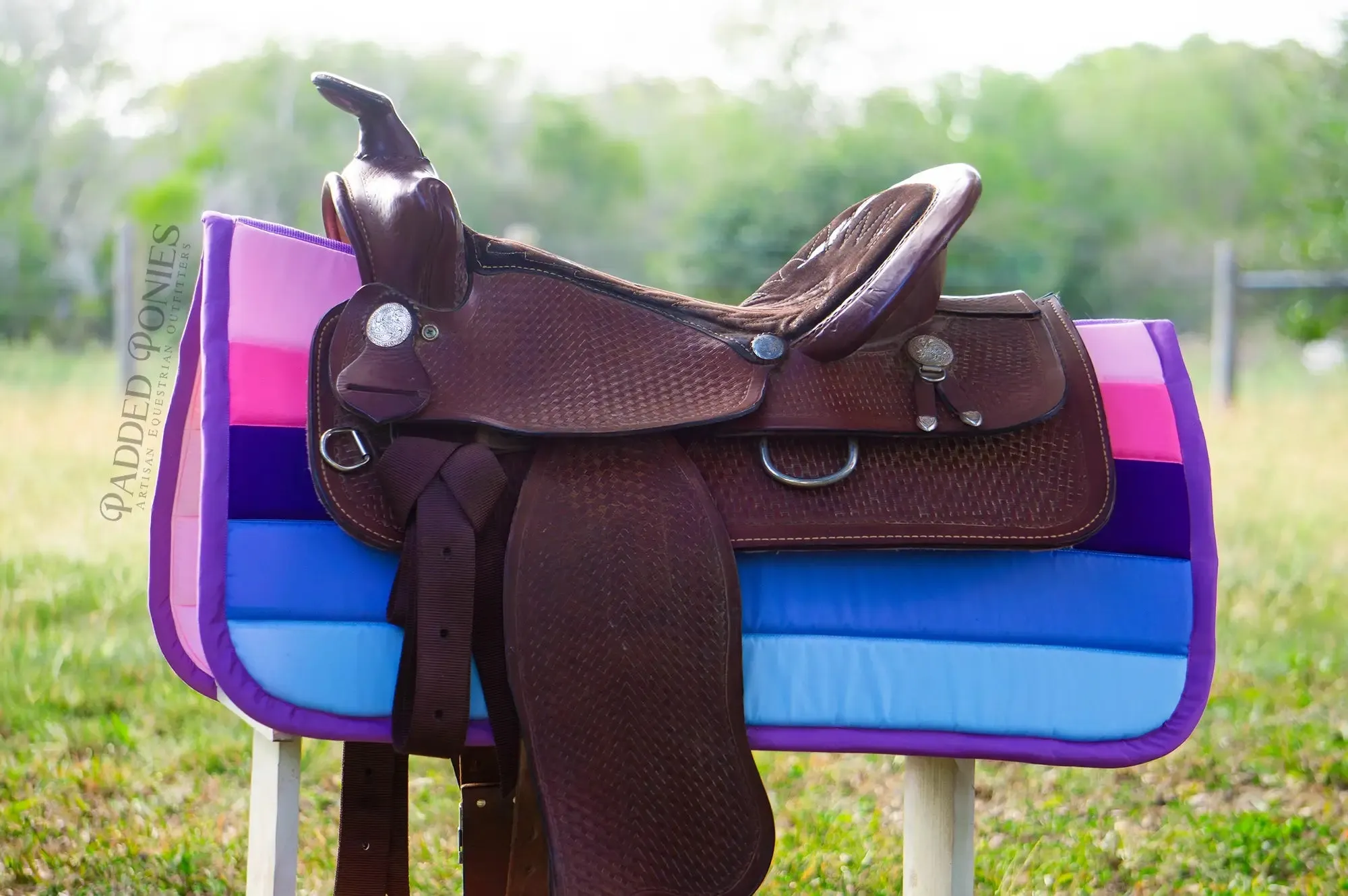 Custom LGBTQ  Pride Flag Saddle Pad
