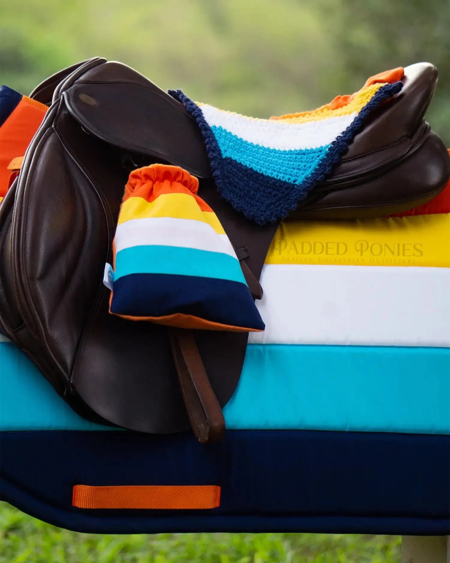 Custom LGBTQ  Pride Flag Saddle Pad