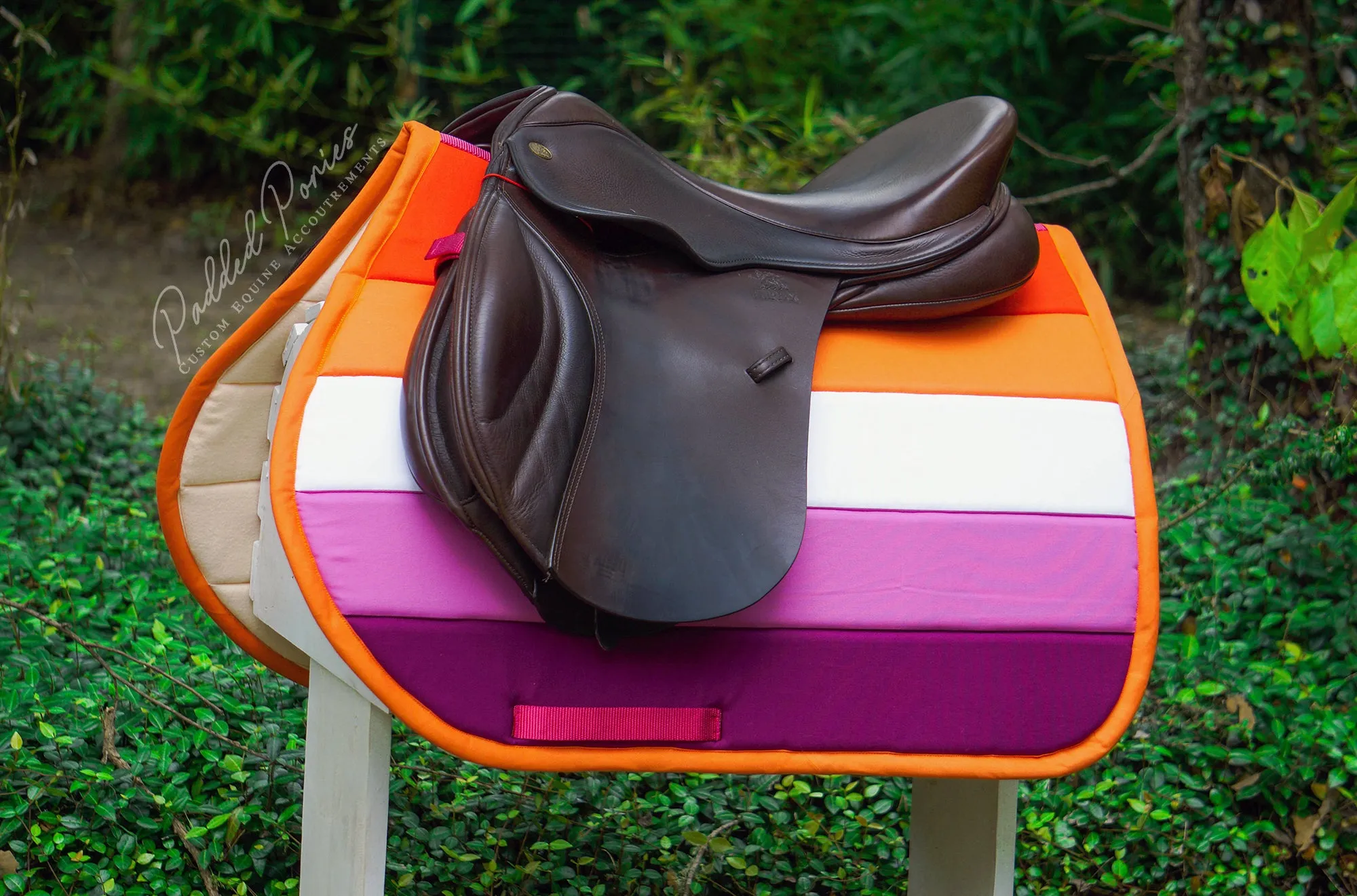 Custom LGBTQ  Pride Flag Saddle Pad
