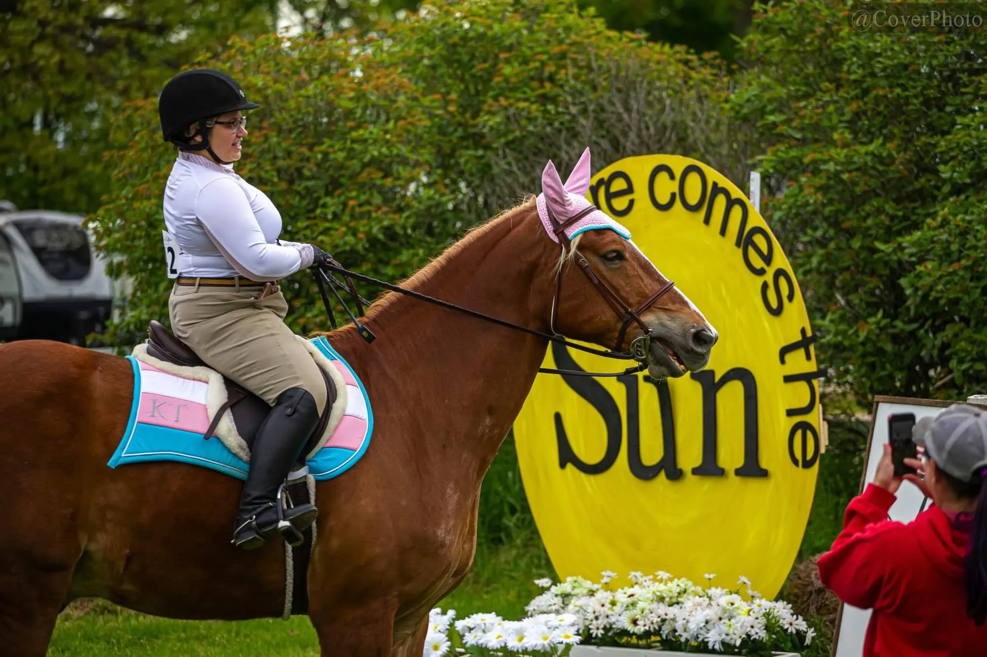 Custom LGBTQ  Pride Flag Saddle Pad