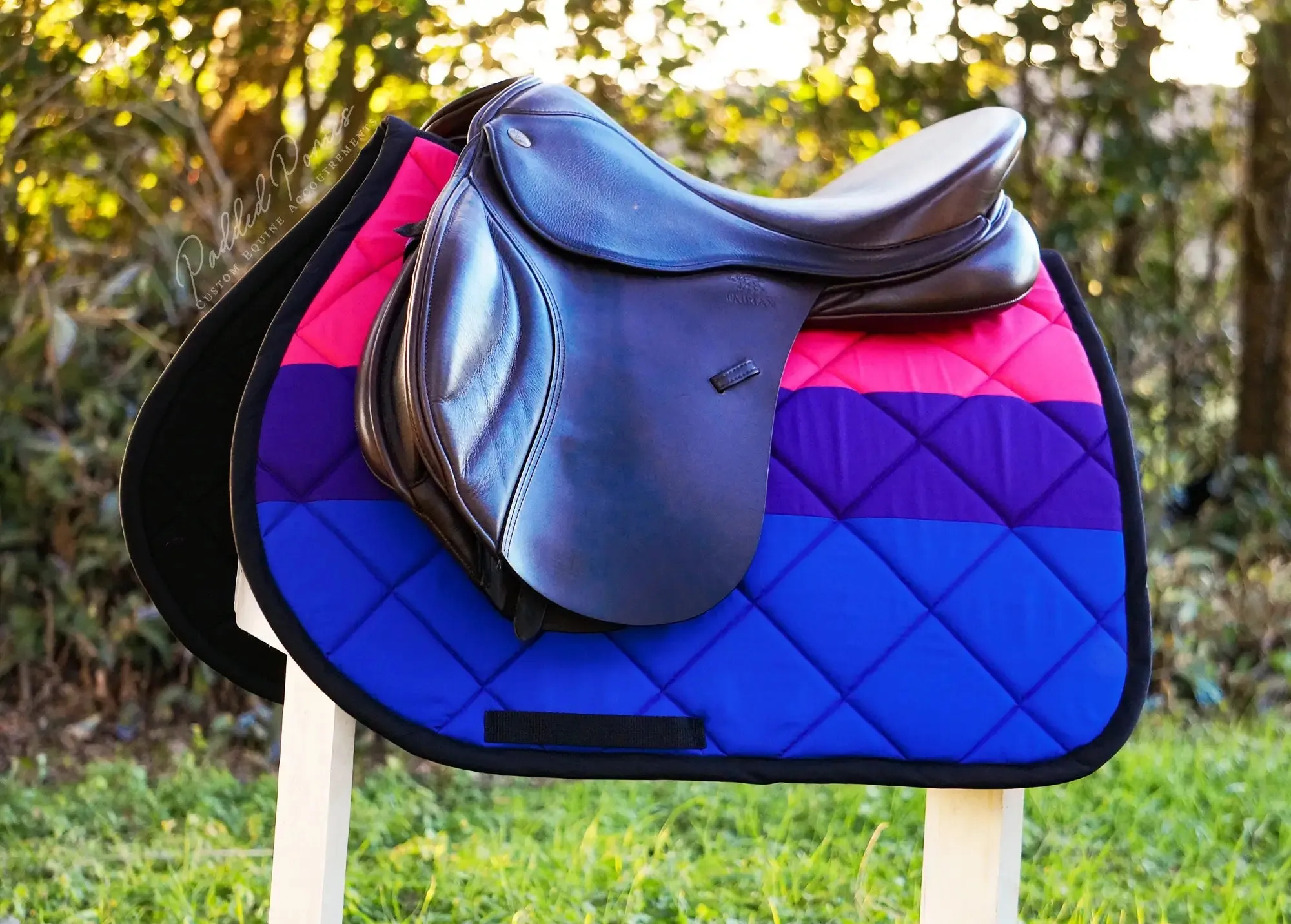 Custom LGBTQ  Pride Flag Saddle Pad