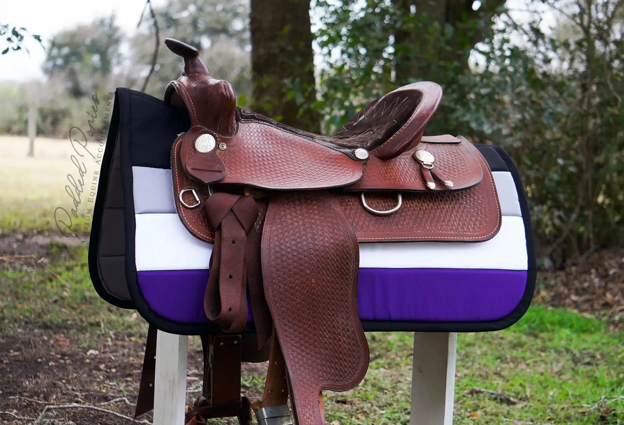 Custom LGBTQ  Pride Flag Saddle Pad