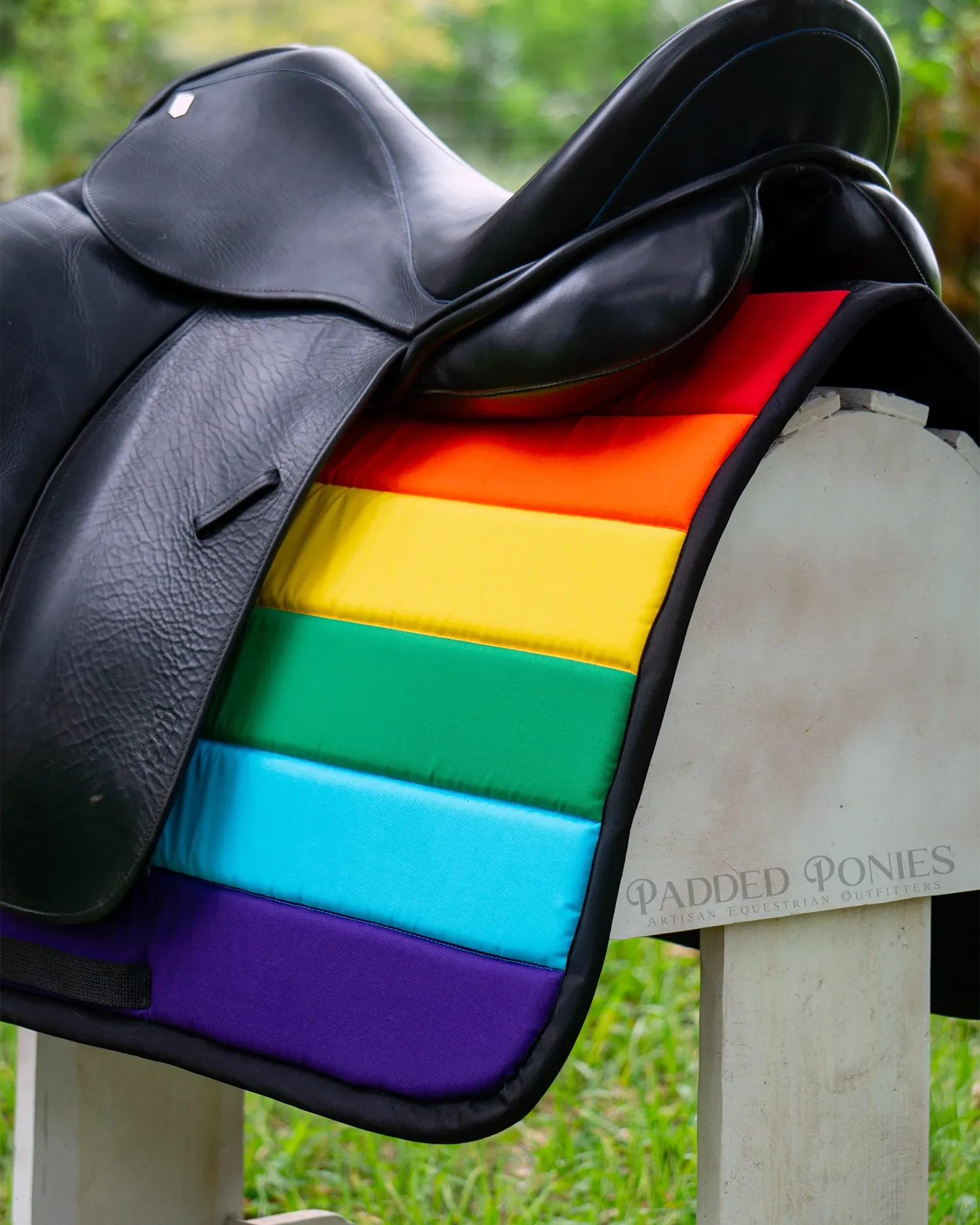 Custom LGBTQ  Pride Flag Saddle Pad