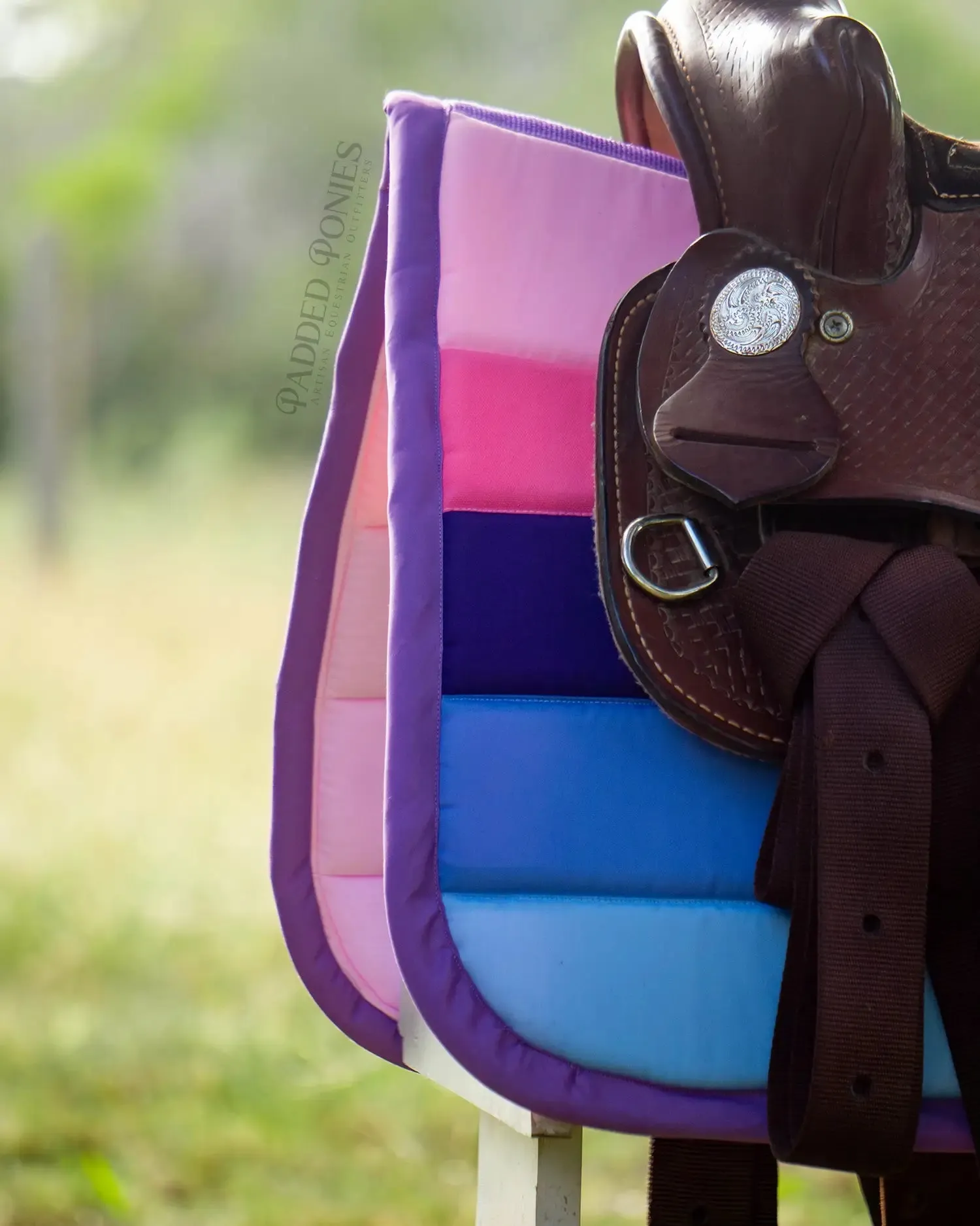 Custom LGBTQ  Pride Flag Saddle Pad