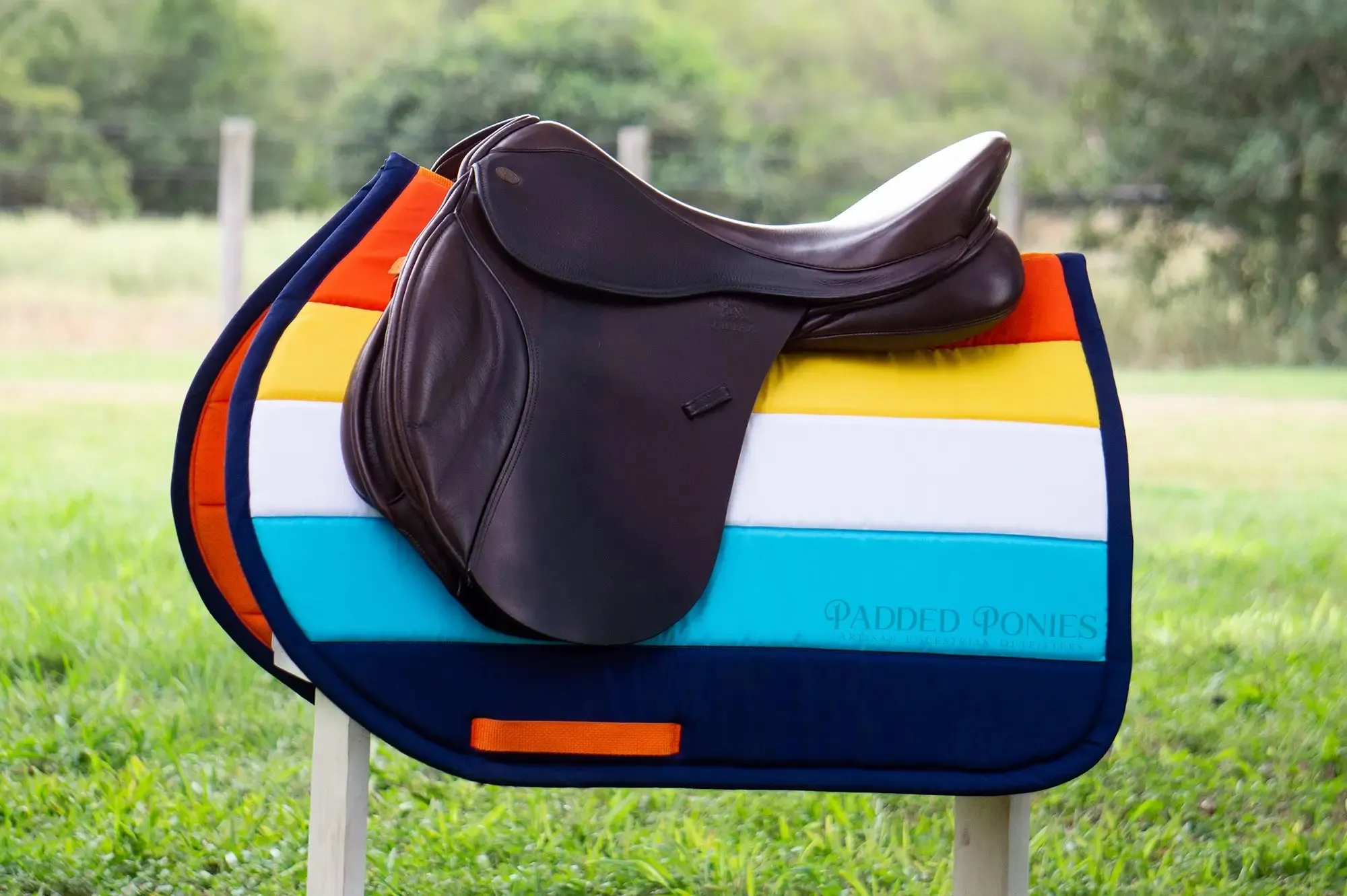 Custom LGBTQ  Pride Flag Saddle Pad