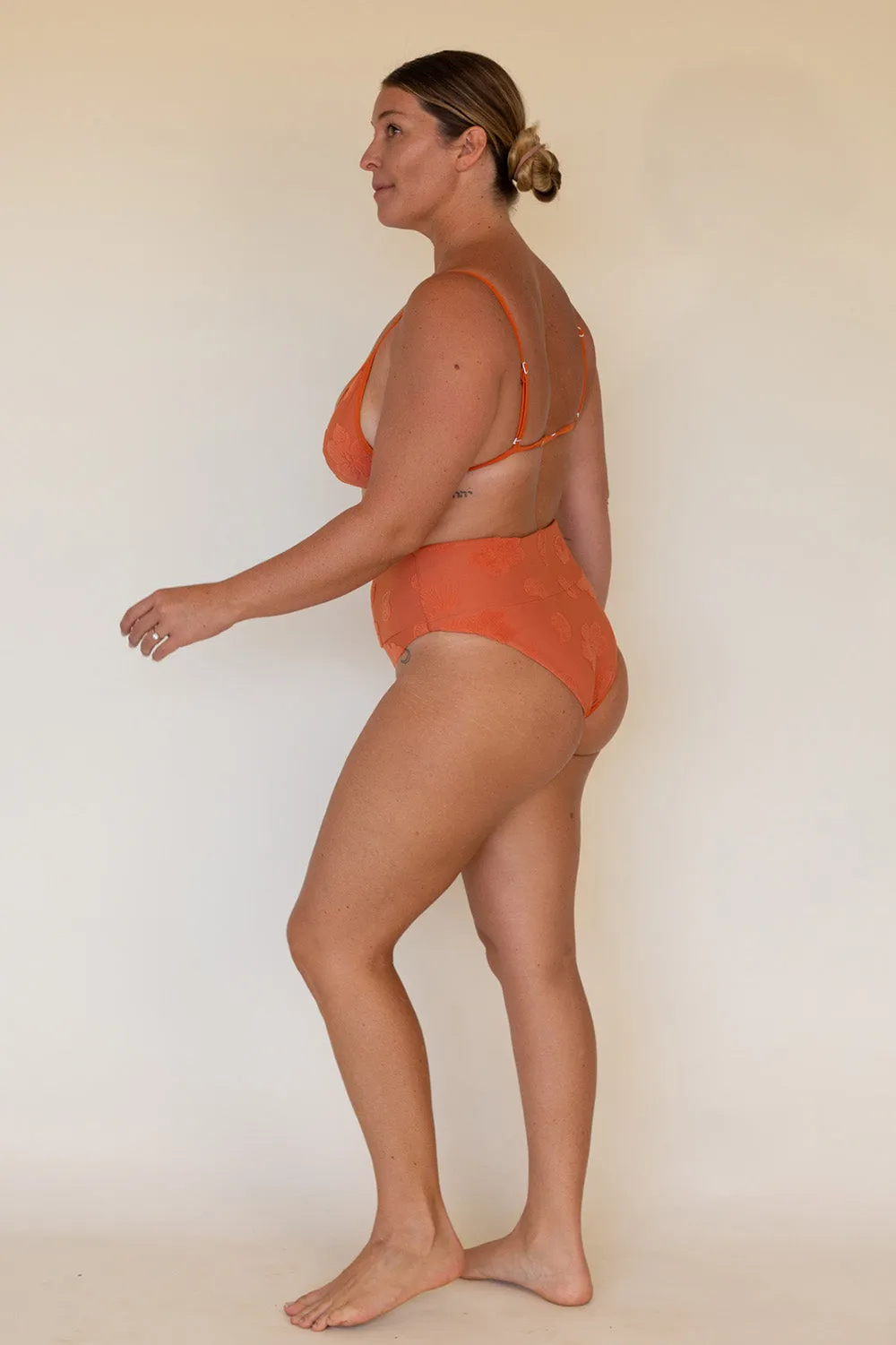 Effortless Swim Moon Top in Terry Cotta