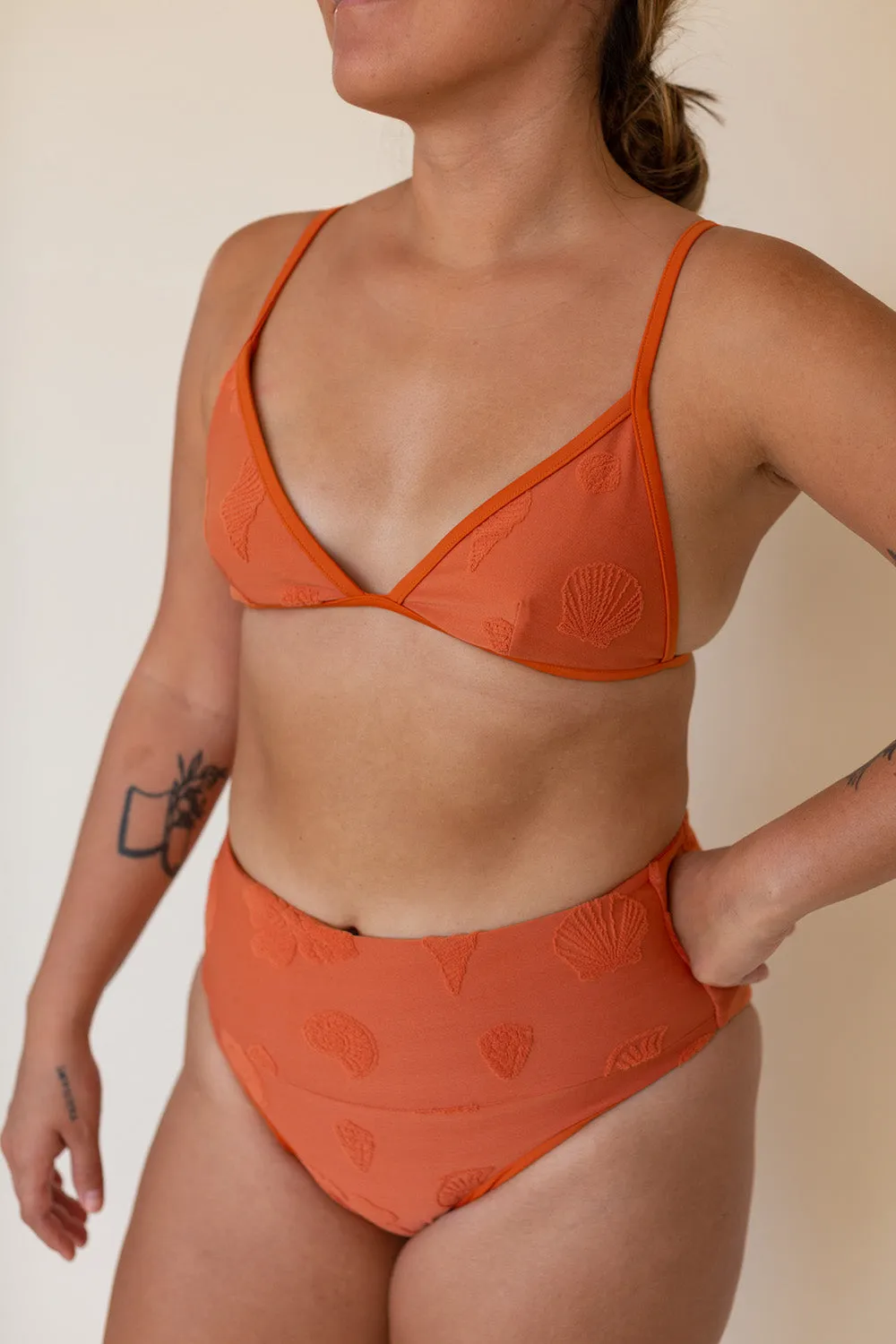 Effortless Swim Moon Top in Terry Cotta