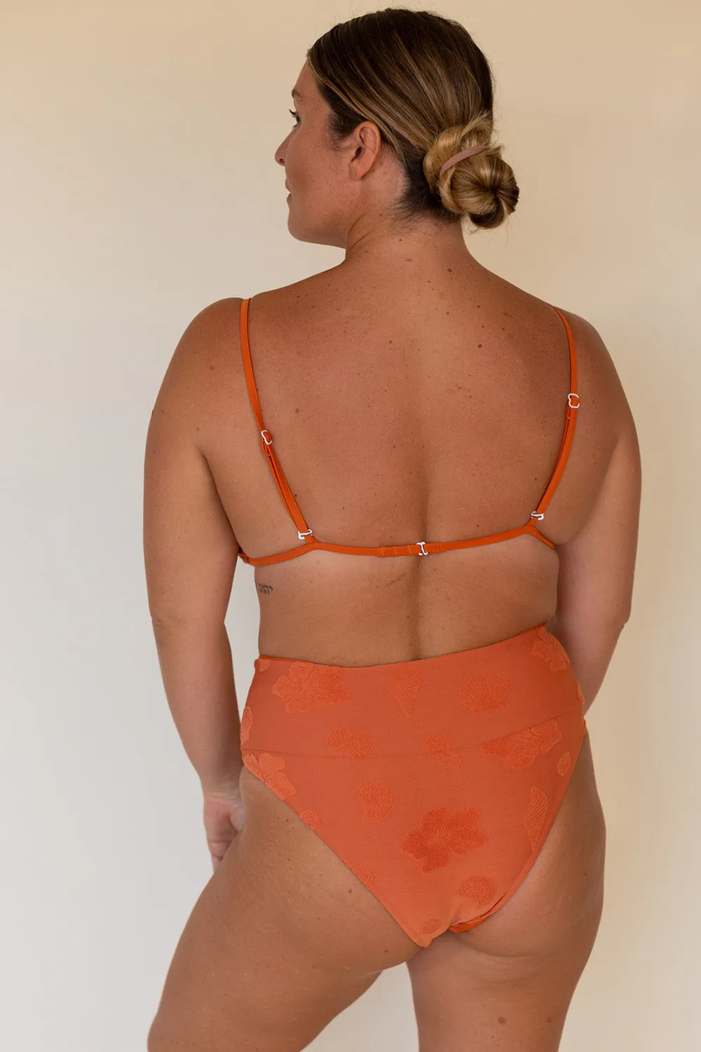 Effortless Swim Moon Top in Terry Cotta
