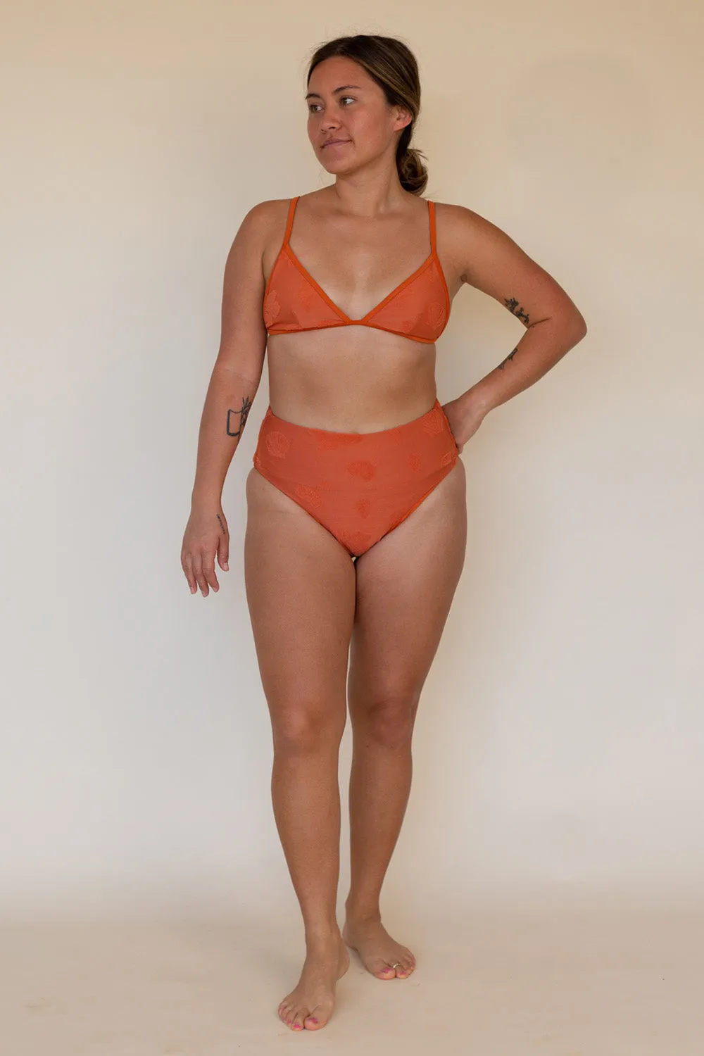 Effortless Swim Moon Top in Terry Cotta
