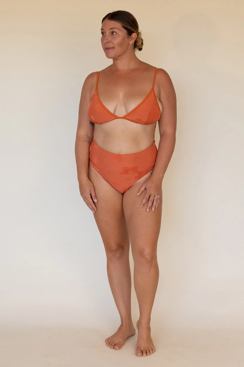 Effortless Swim Moon Top in Terry Cotta