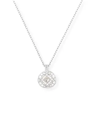 Enchanted Adjustable Necklace in Clear Crystal/Silver