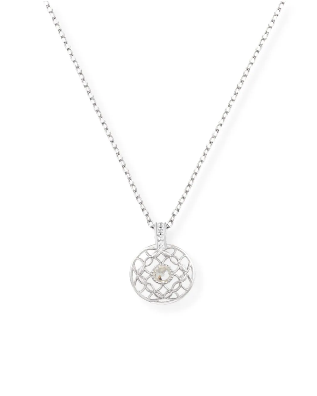 Enchanted Adjustable Necklace in Clear Crystal/Silver