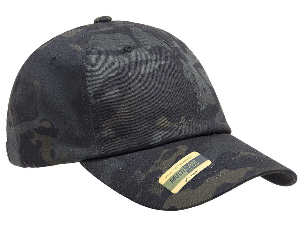 Flexfit Blank Dad Hat - Black/Multicam