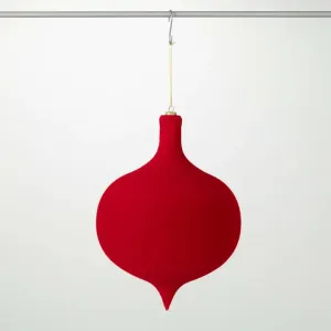 Flocked Onion Ornament