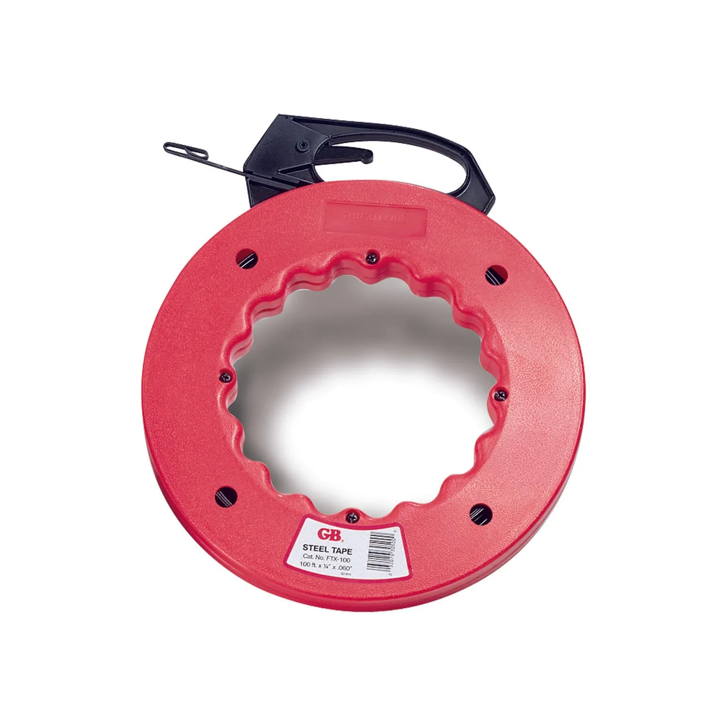 Gardner Bender FTS-50B Fish Tape, Steel, Deluxe, Shatterproof, Refillable,  50' L x 1/8" W x .060"