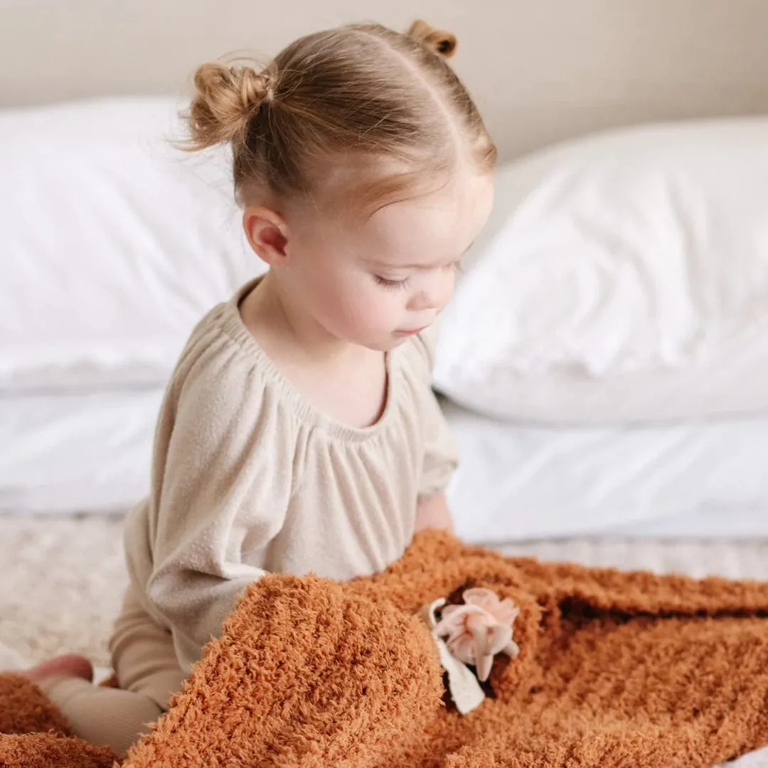 Ginger Ribbed Bamboni Blanket