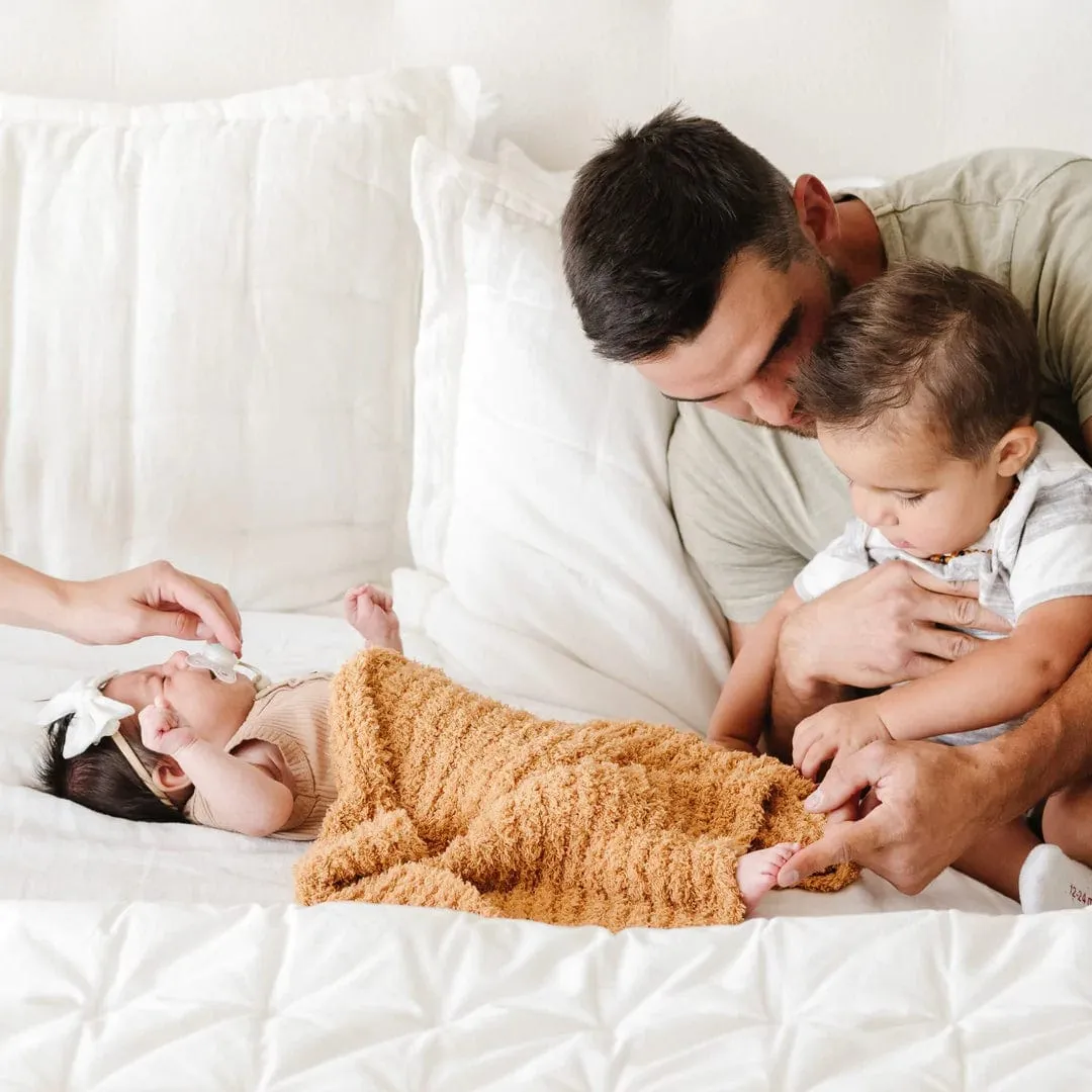 Golden Ribbed Bamboni Blanket