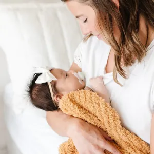 Golden Ribbed Bamboni Blanket