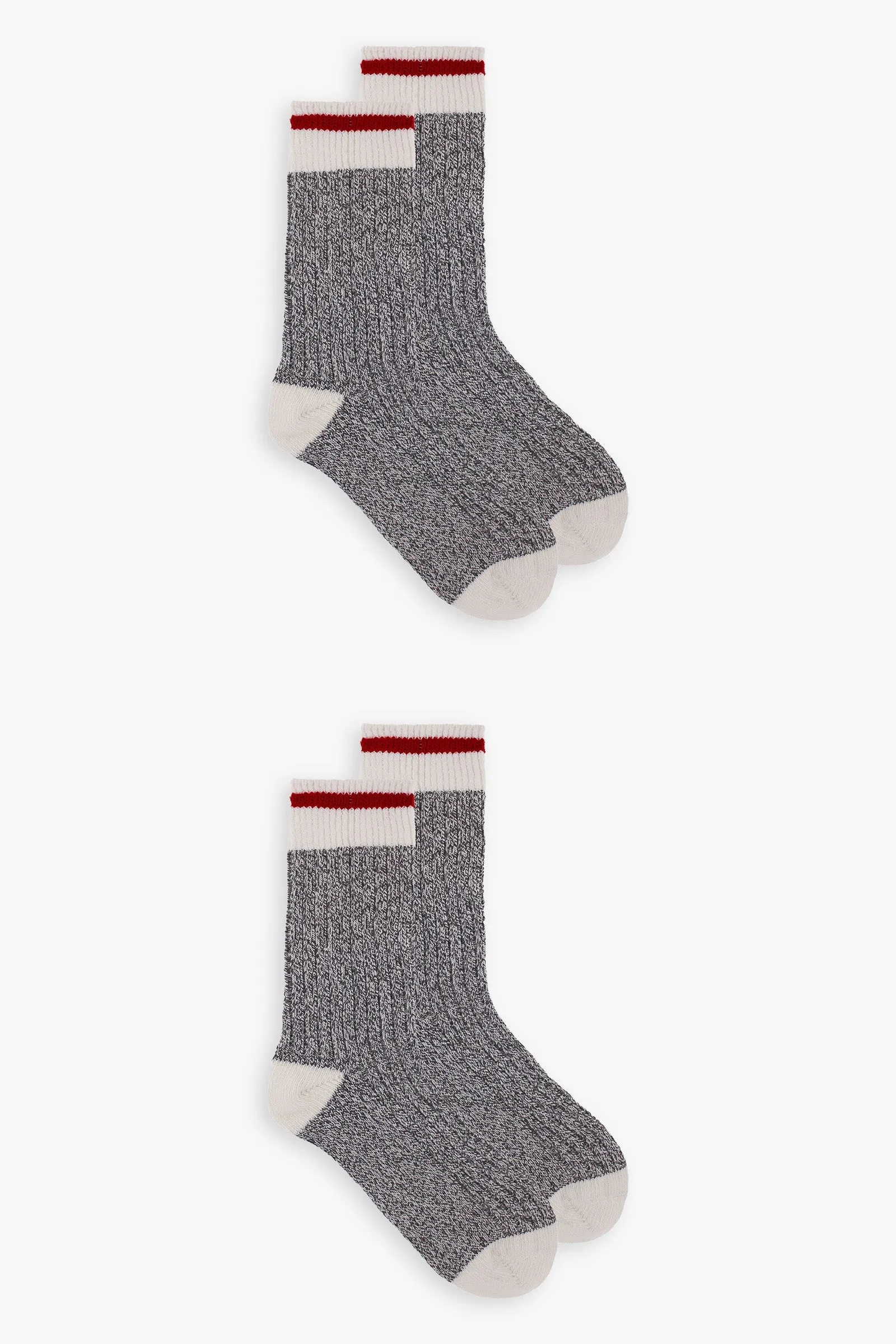 Grey Men's Winter Boot Socks