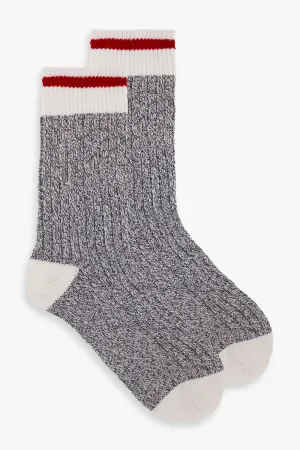 Grey Men's Winter Boot Socks