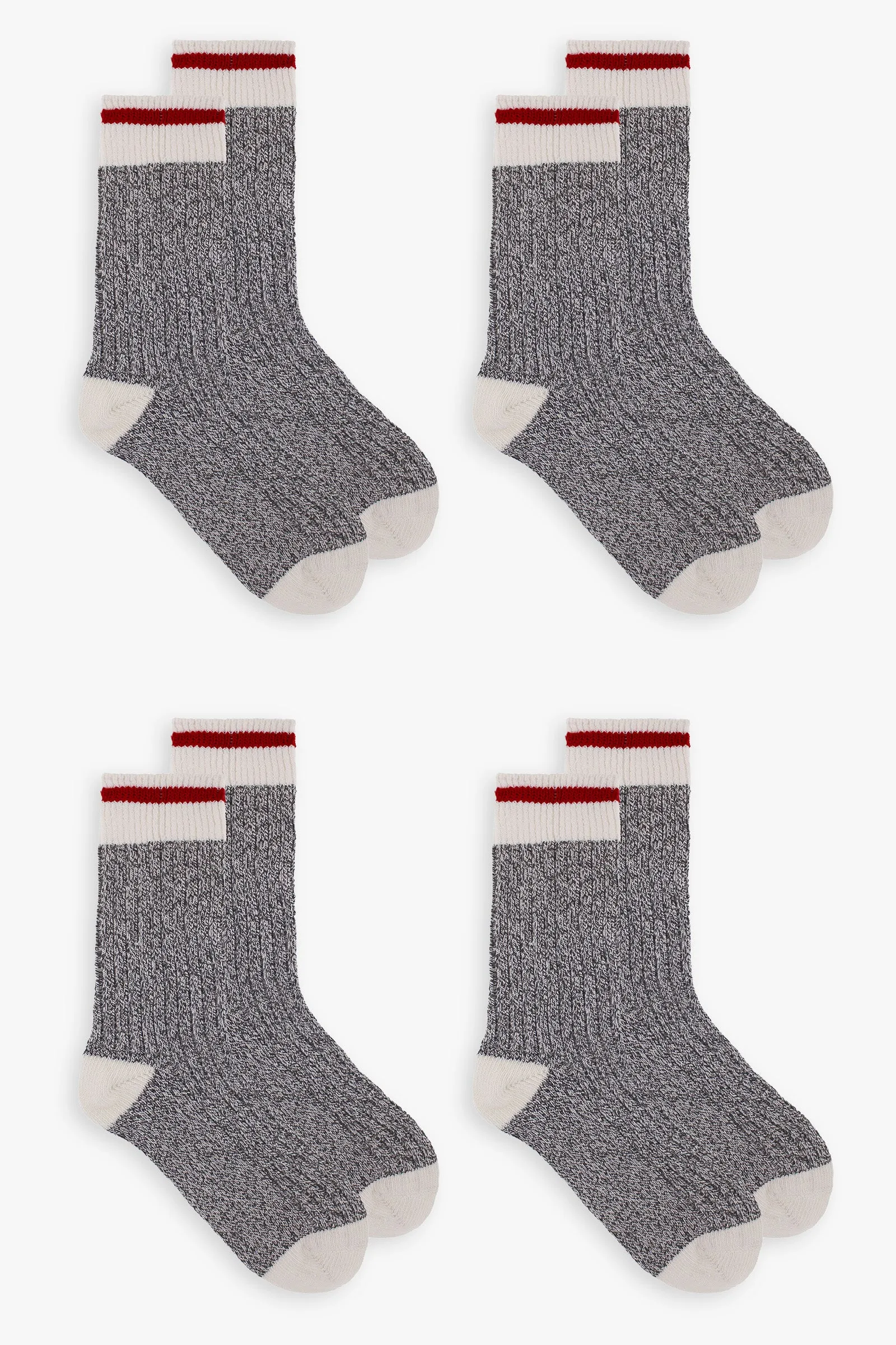 Grey Men's Winter Boot Socks