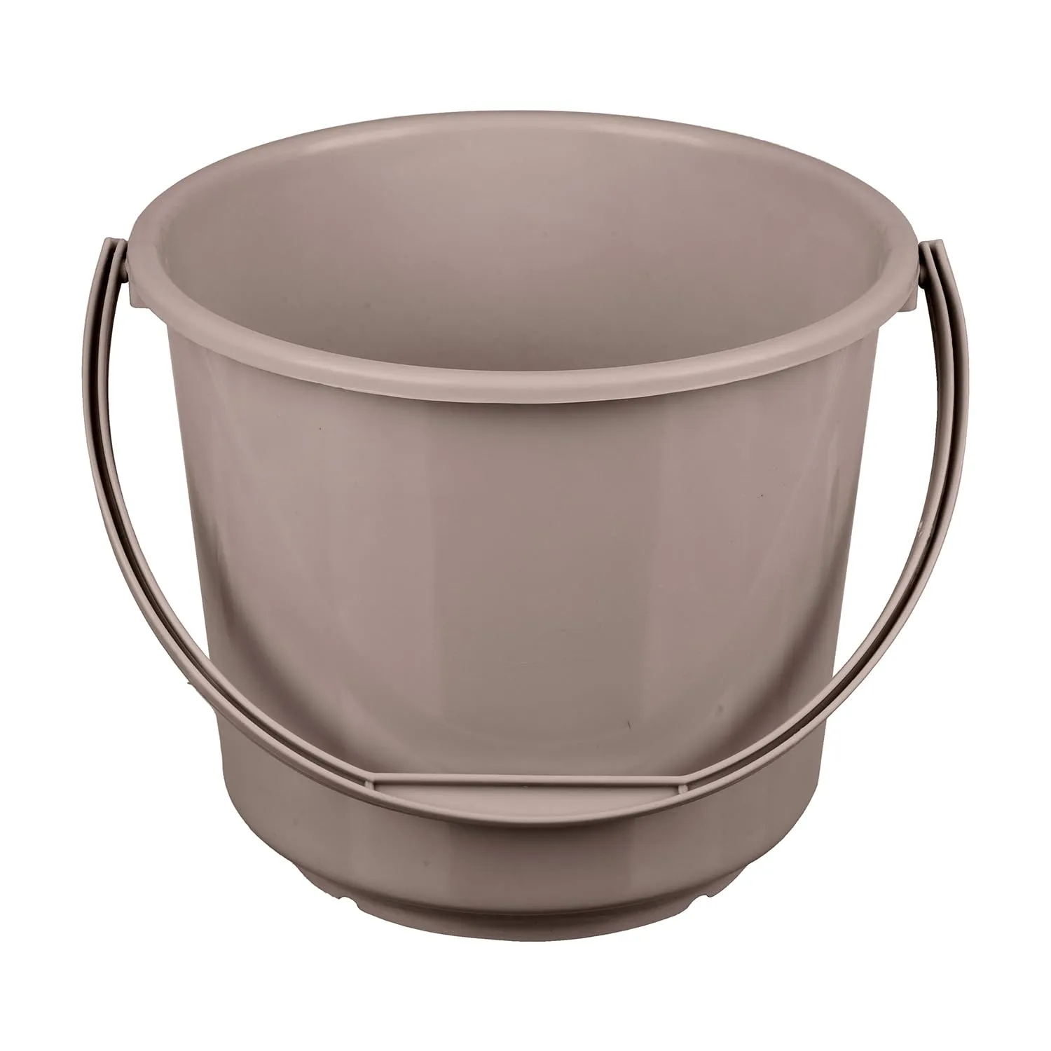 Heart Home Bucket | Plastic Bucket for Mopping | Bucket for Cleaning | Storage Container Bucket | Water Storage Bucket | Bathroom Bucket | Plain Bucket | 5 LTR | Brown