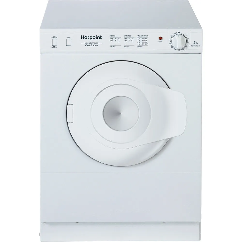 Hotpoint NV4D01P 4kg Compact Vented Dryer White