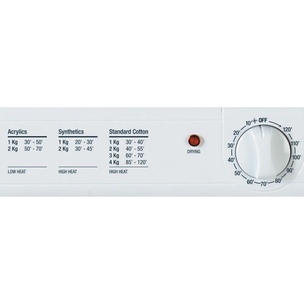 Hotpoint NV4D01P 4kg Compact Vented Dryer White